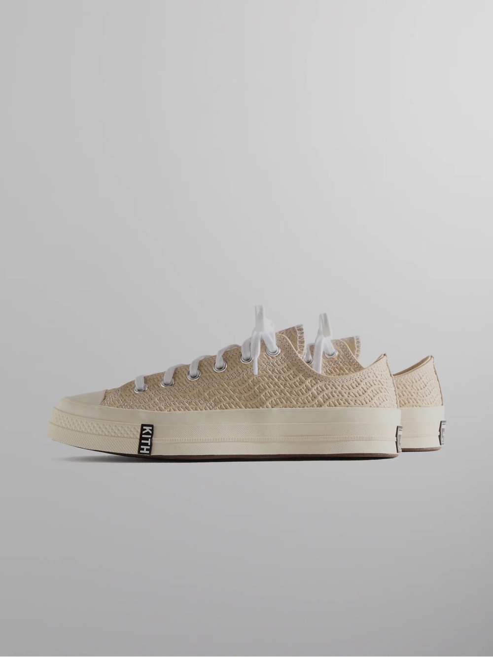 Kith Women’s Tan Low-Top Canvas Sneaker